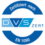 Zertifiziert nach DVS-ZERT EN 1090
